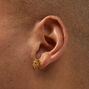 C LUXE by Claire&#39;s 18kt Gold Plated Cubic Zirconia Sun Stud Earrings,