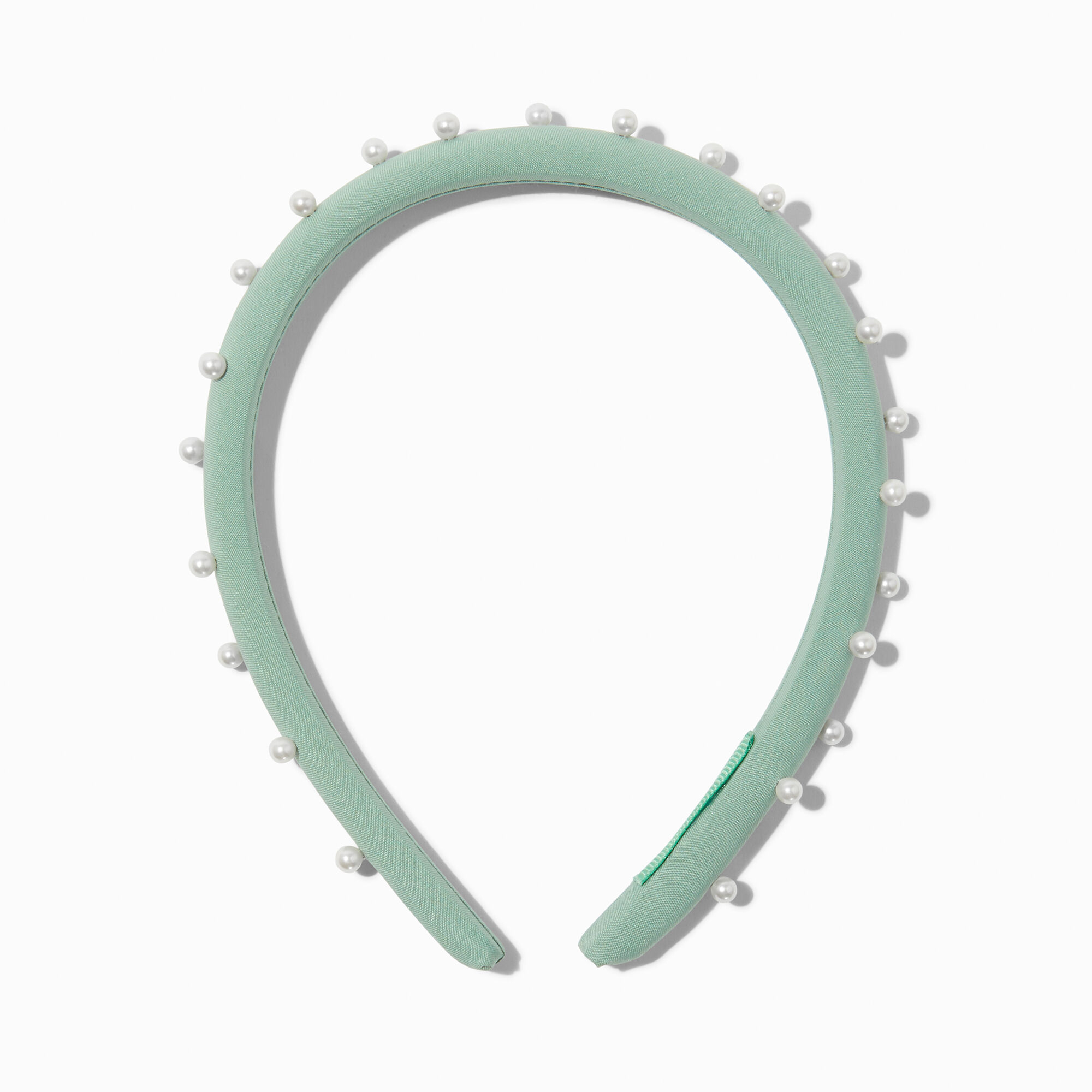 View Claires Pearl Embellished Headband Green information