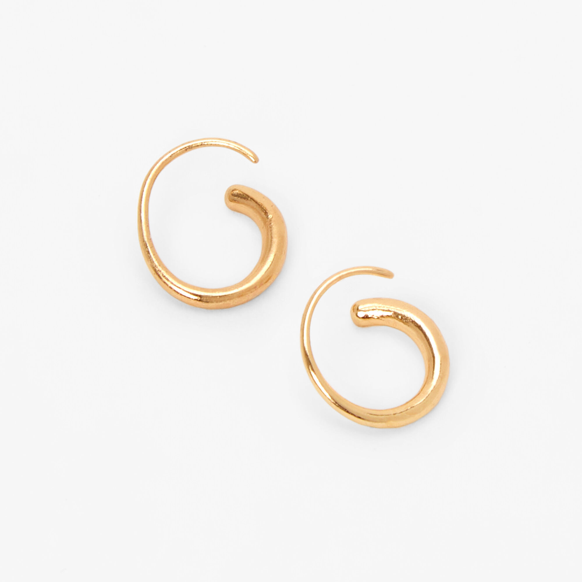 Small pull through hoop earrings online