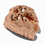 Gold Sequin Bow Hair Claw,