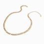 Gold-tone Stainless Steel 8MM Figaro Chain Necklace ,