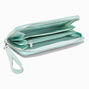 Crystal Bow Mint Green Wristlet Wallet,