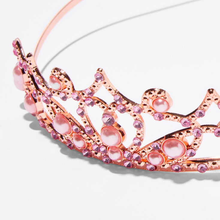 Claire&#39;s Club Pink Pearl Tiara,