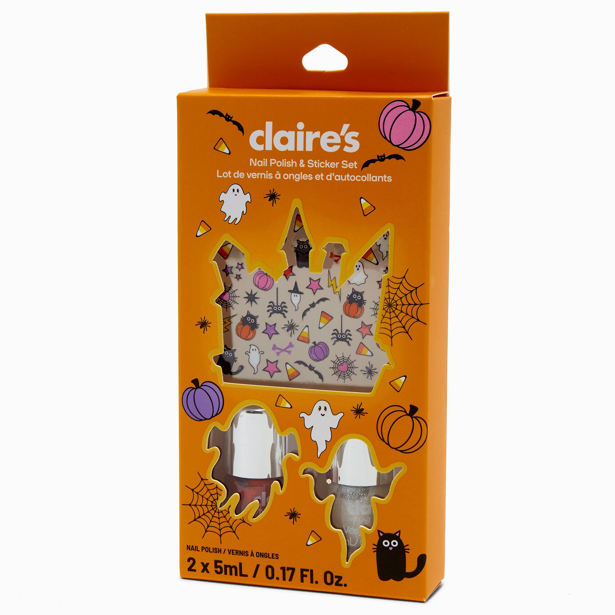 Halloween Haunted House Nail Polish & Sticker Set,