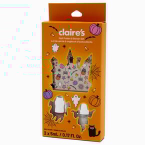 Halloween Haunted House Nail Polish &amp; Sticker Set,