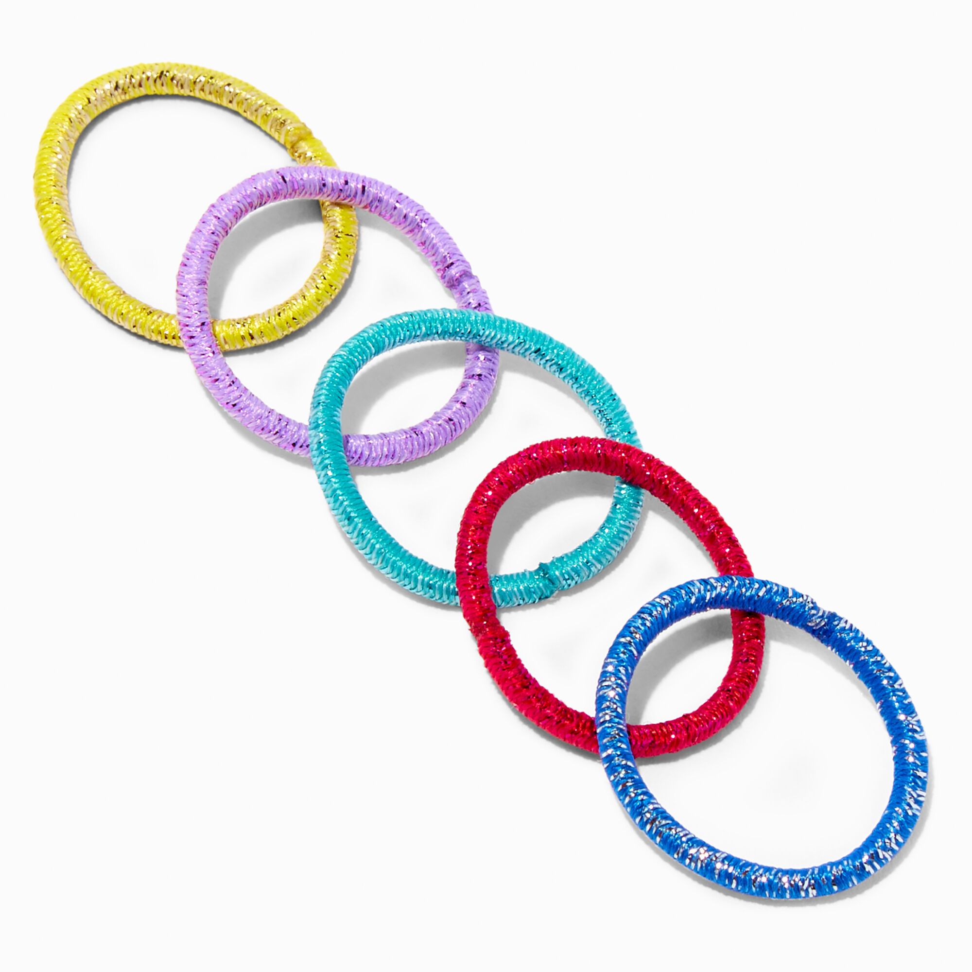 Mixed Brights Lurex Small Hair Ties - 30 Pack