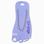 Turquoise Digger Gold Chain Anklet,