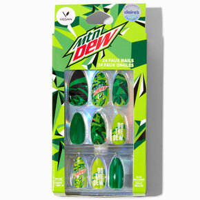 Mountain Dew&reg; Claire&#39;s Exclusive Stiletto Vegan Faux Nail Set - 24 Pack,