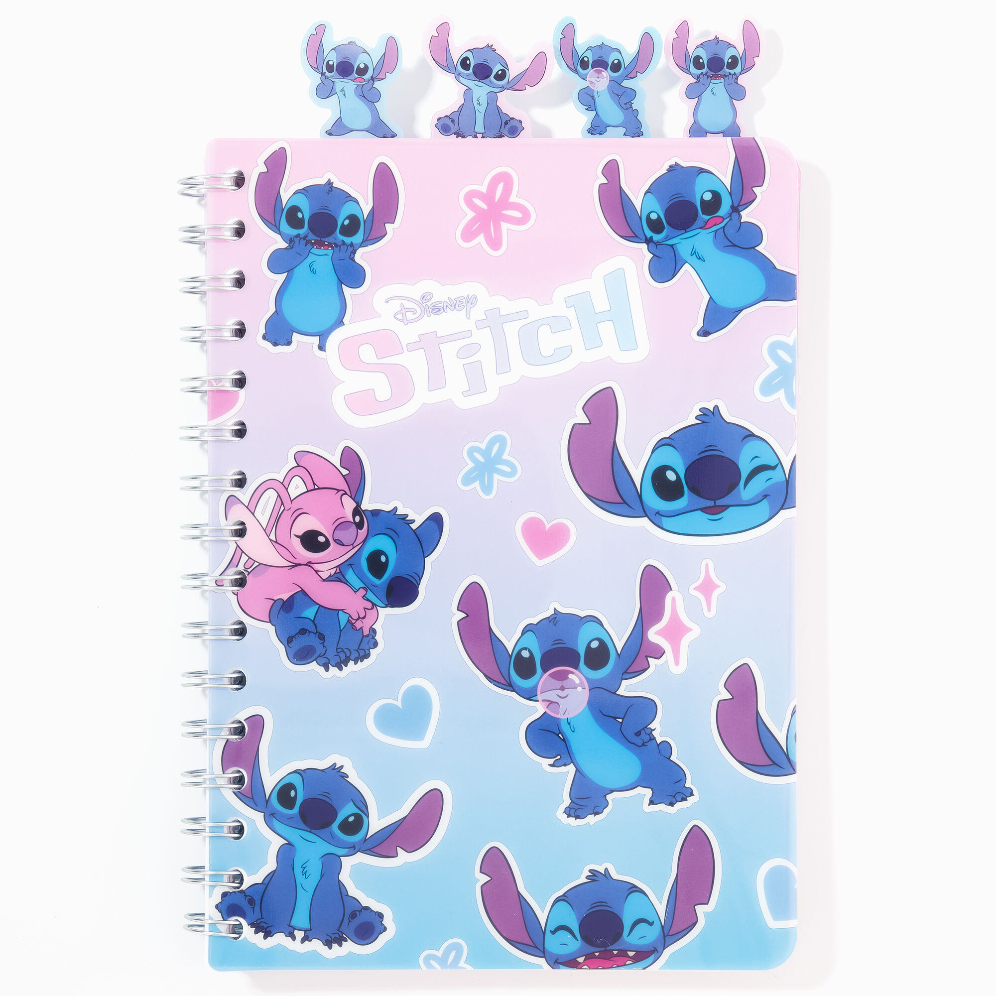 View Claires Disney Stitch Notebook With Dividers information