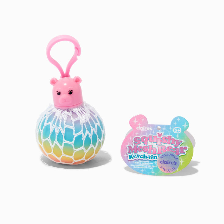 Claire&#39;s Exclusive Pastel Bear Squish Mesh Ball Fidget Toy &ndash; Styles Vary,