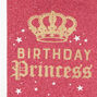 Sac cadeau &agrave; paillettes rouges Birthday Princess,
