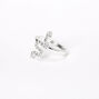 Silver Embellished Snake Midi Ring,