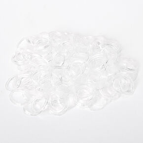 Claire&#39;s Club Mini Hair Ties - Clear, 150 Pack,