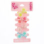 Claire&#39;s Club Clear Flower Hair Ties - 4 Pack,