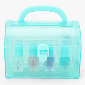Claire&#39;s Club Mint Chest Nail Polish &amp; Stickers Set,