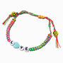 Happy Face &#39;&#39;Love&#39;&#39; Braided Adjustable Bracelet,