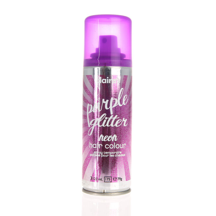 Neon Purple Glitter Hair Colour,