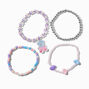 Mixed Metal Three Generation Heart Pendant Necklaces - 3 Pack,