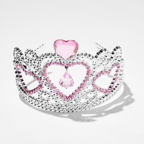 Claire&#39;s Club Pink Heart Crown,
