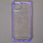 Clear Lavender Glitter Protective Phone Case - Fits iPhone 11,