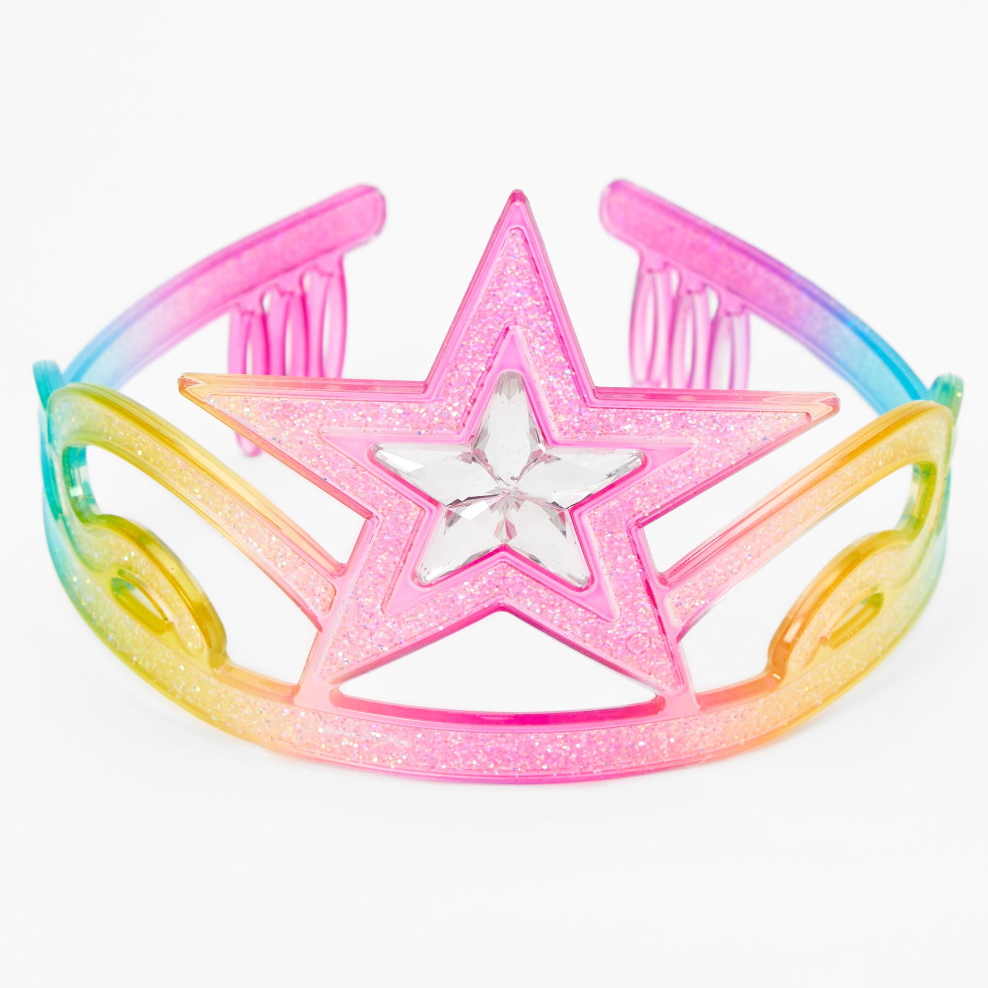 Couronne étoilée arc-en-ciel Claire's Club,