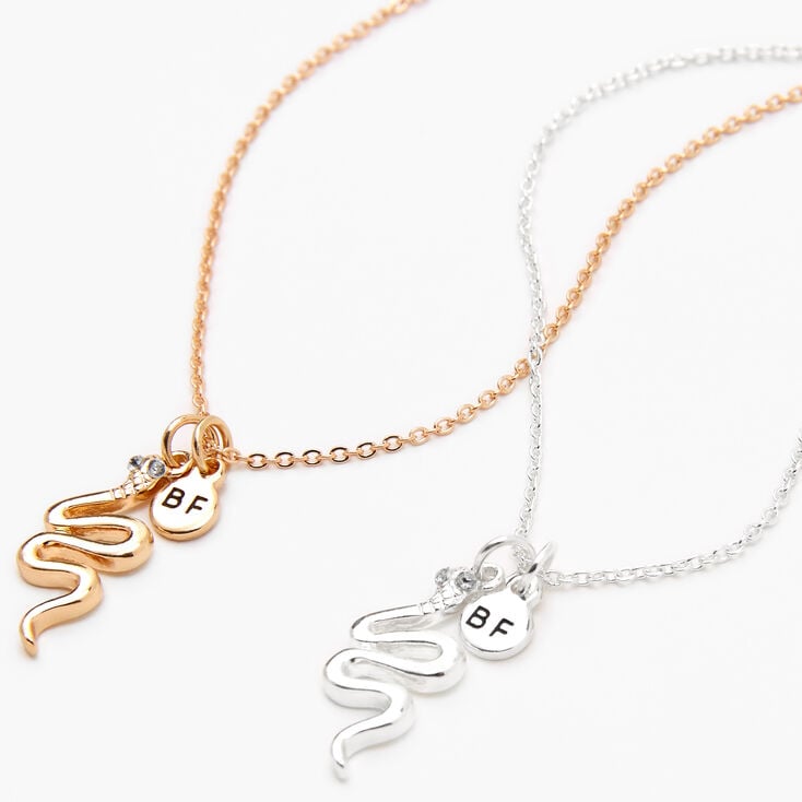 Best Friends Snake Pendant Necklaces - 2 Pack,