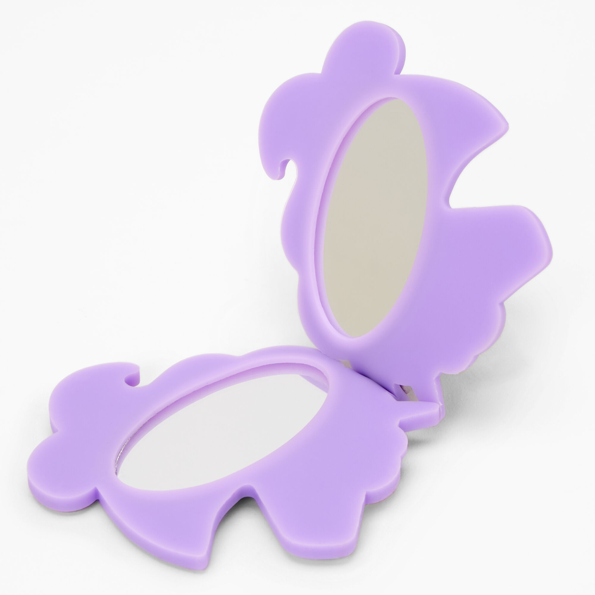 Unicorn Compact Mirror Keychain - White,