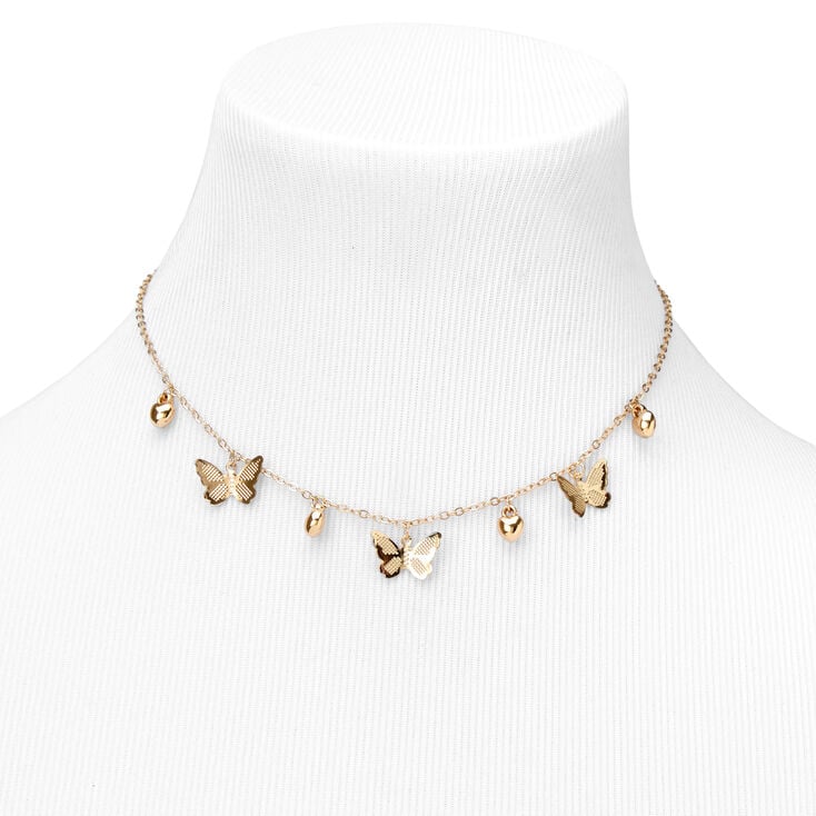 Claire&#39;s Club Gold Heart Butterfly Jewelry Set - 3 Pack,