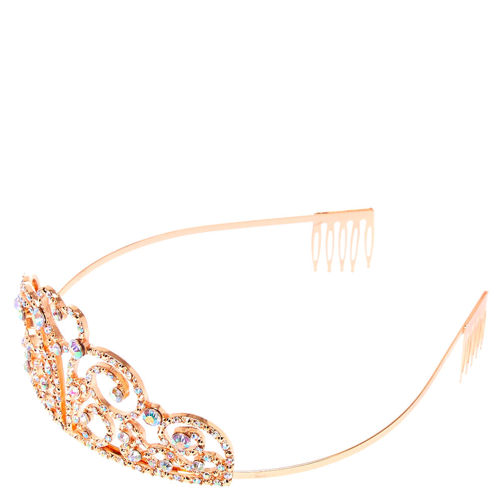 Kids Rose Gold Tone Tiara,