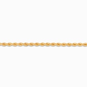 18k Yellow Gold Plated Woven Rope Chain Anklet,