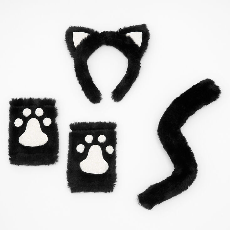 Deguisement De Chat Phosphorescent En Peluche Noir Lot De 3 Claire S Fr