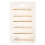 Gold Linear Hair Pins - 6 Pack,