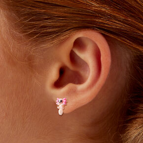 Clous d&#39;oreilles axolotls roses,