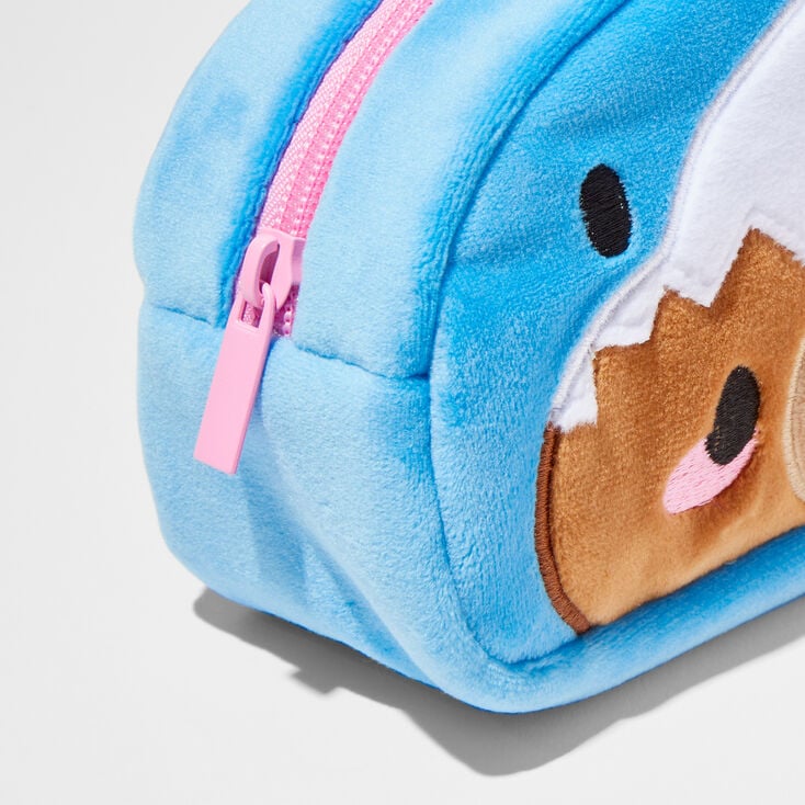Shark Costume Bear Plush Makeup Bag,