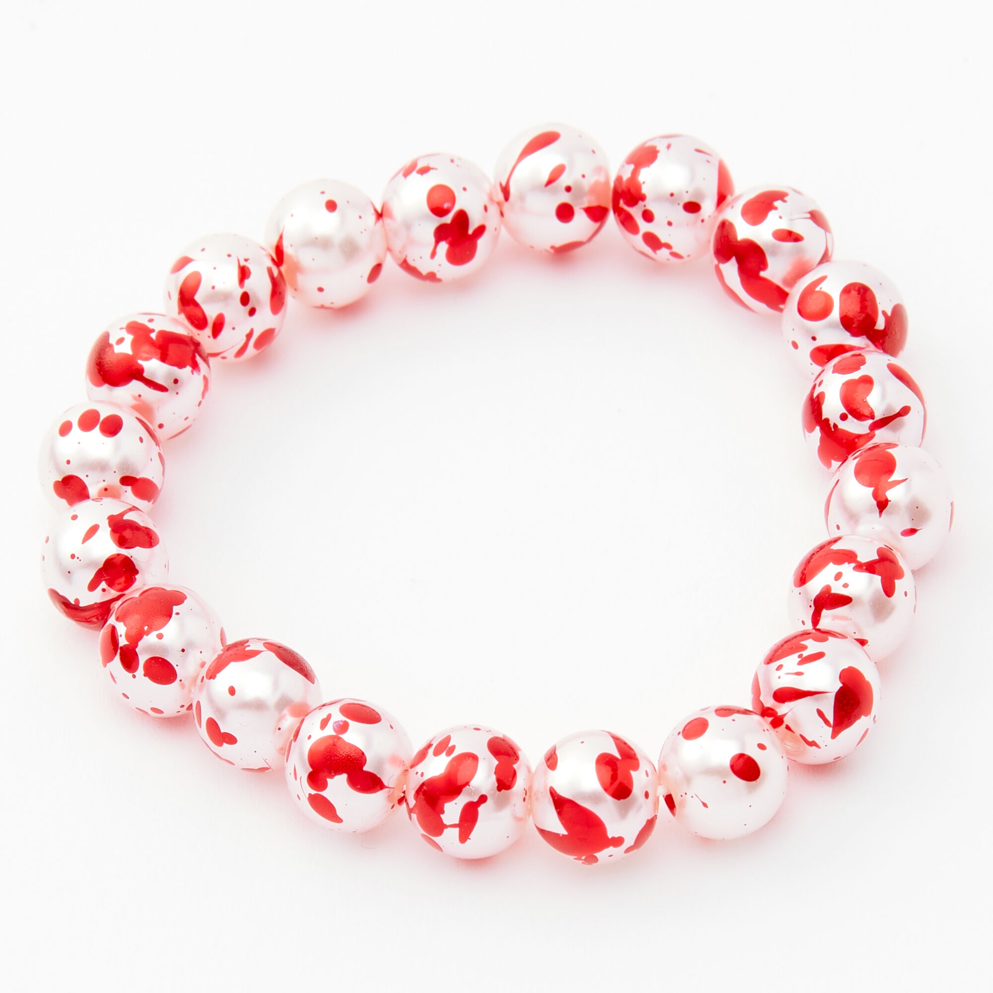 Blood Splatter Beaded Jewelry Set - 2 Pack,