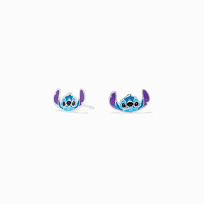 Sterling Silver Disney Stitch Enamel Stud Earrings,