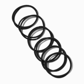 Black Full Hair XL Hair Ties - 12 Pack,