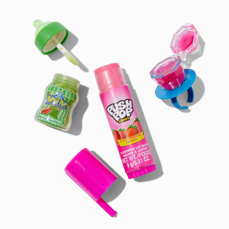 Push Pop&trade; x Baby Bottle Pop&trade; x Ring Pop&reg; Claire&#39;s Exclusive Flavored Lip Set - 3 Pack,