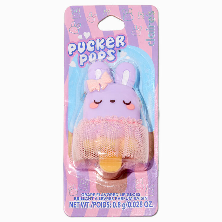 Pucker Pops&reg; Purple Bunny Tutu Lip Gloss - Grape,