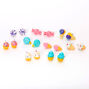 Glitter Sweet Treats Stud Earrings - 9 Pack,