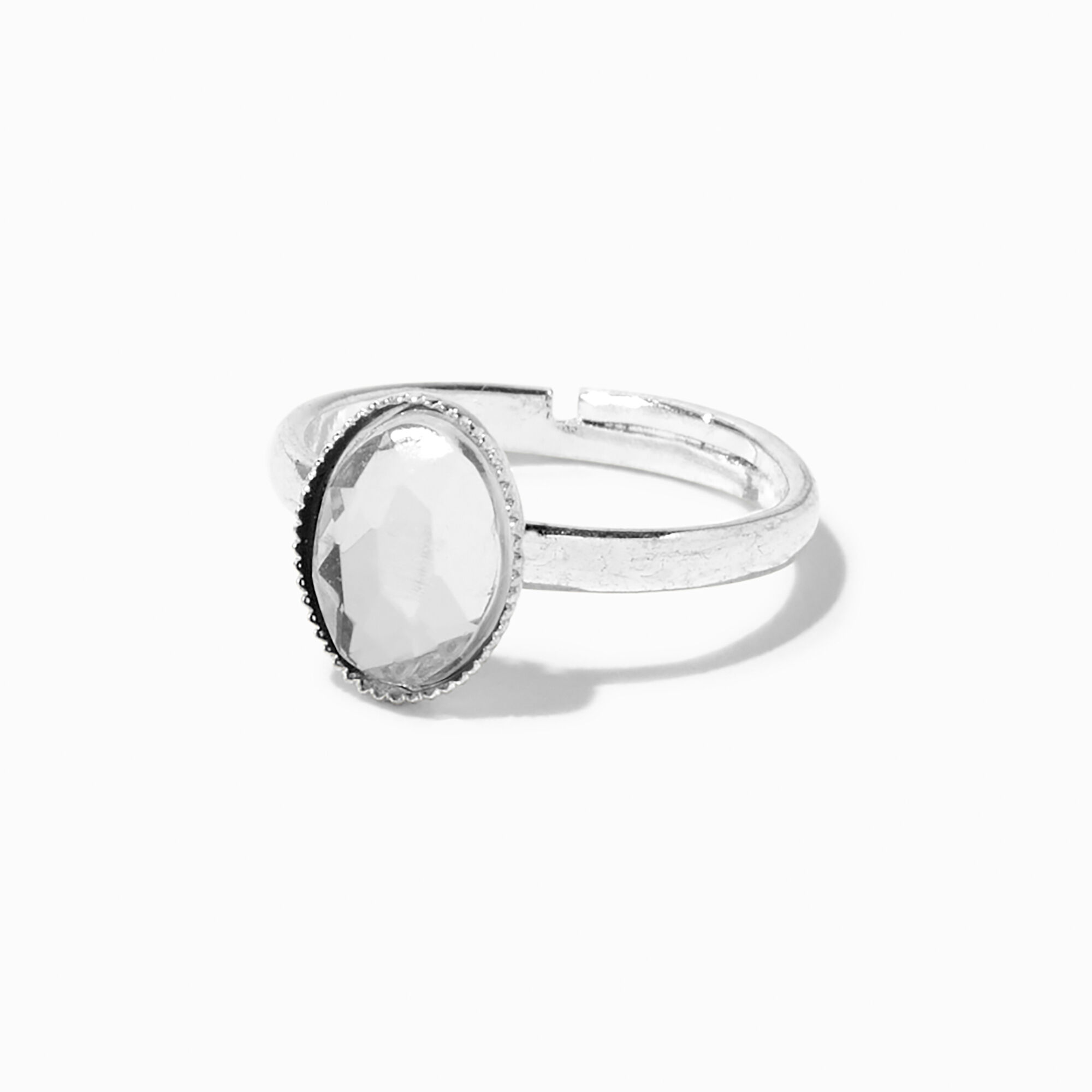 Claire s Club Silver Basic Rings 5 Pack Claire s US