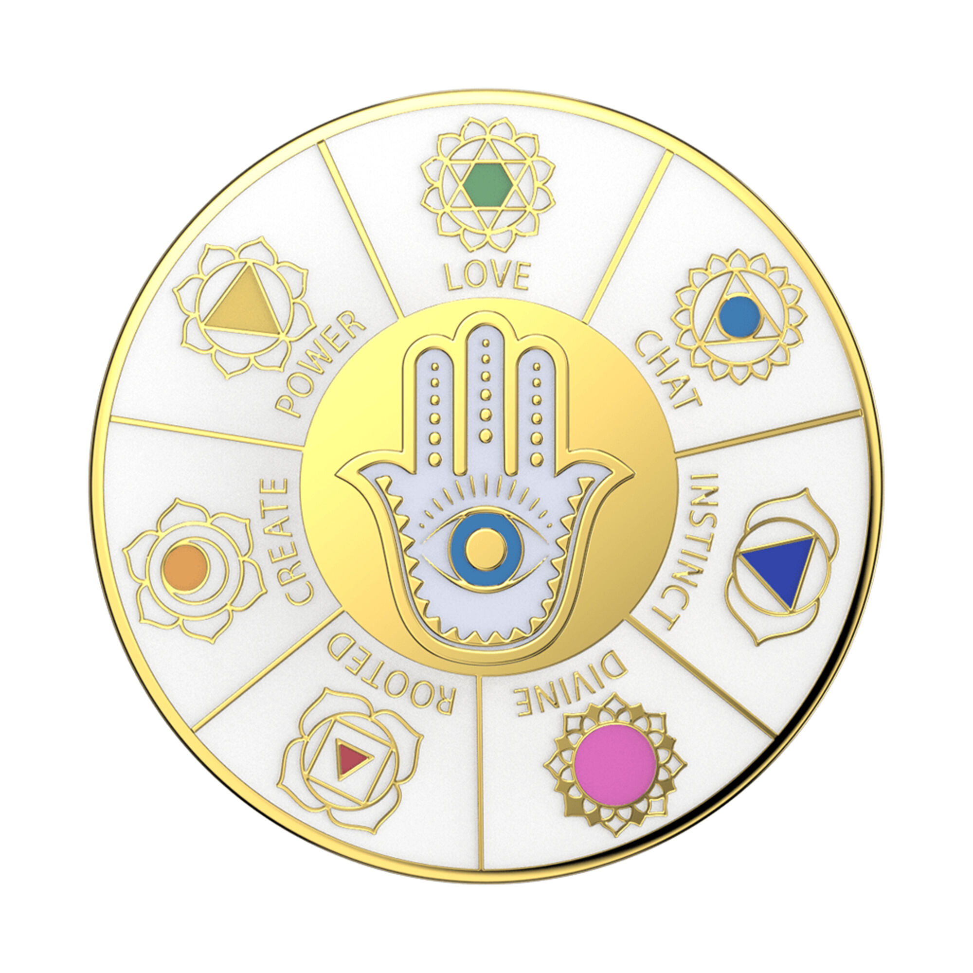 PopSockets PopGrip - Enamel Spinner Chakras,