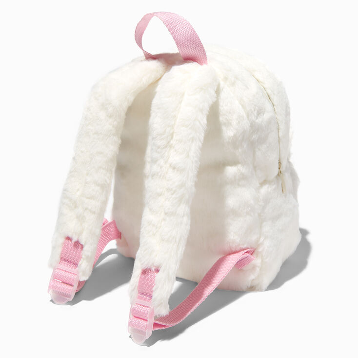 Claire&#39;s Club Furry Unicorn Star Patch Backpack,