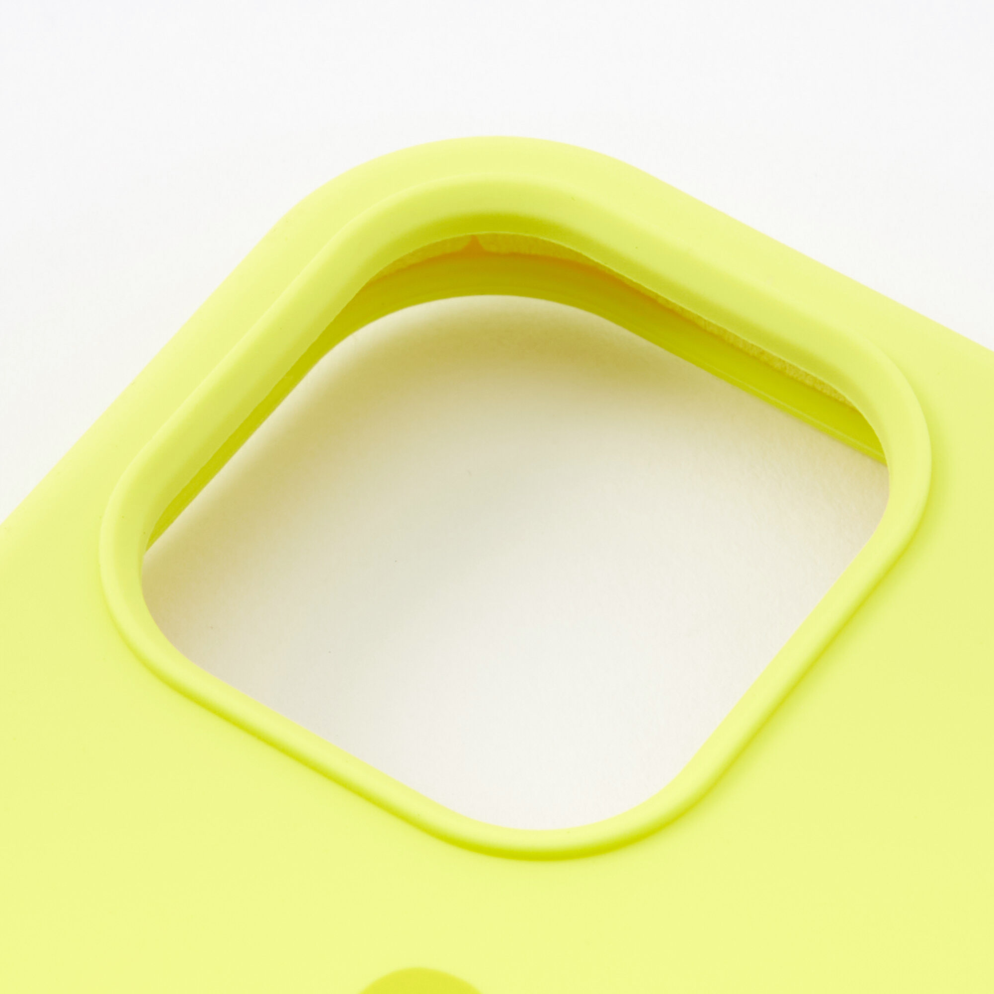 Coque de portable cœur jaune fluo - Compatible avec iPhone® 12/12 Pro,