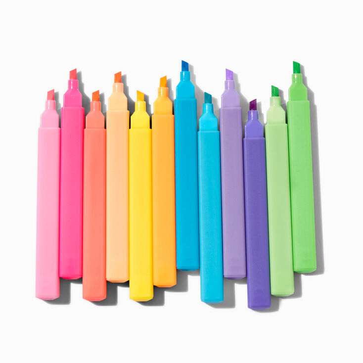 Pastel Barrel Highlighters - 12 Pack,