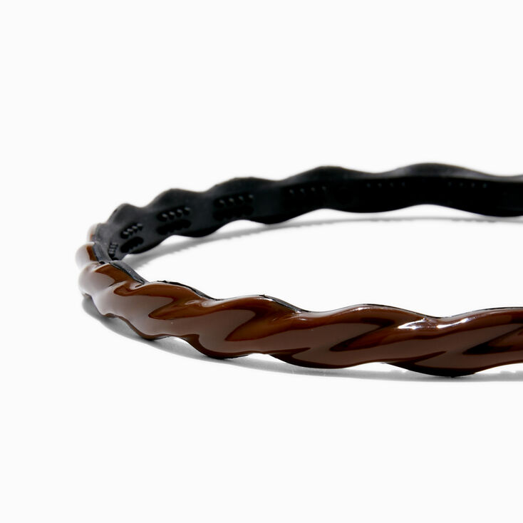 Brown Twist Adjustable Headband,