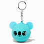 Porte-cl&eacute;s balle anti-stress koala bleu,