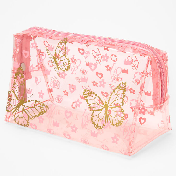 Pink Status Medium Makeup Bag,