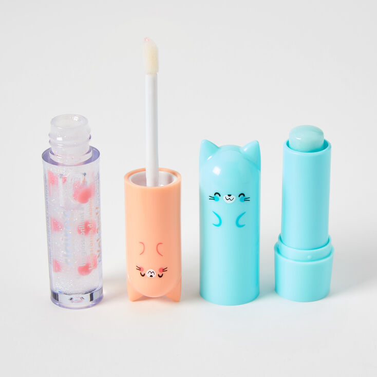 Chibi Cat Lip Gloss Set - 2 Pack,
