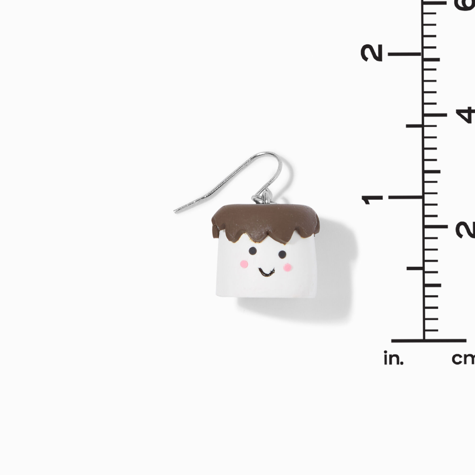 Chocolate Marshmallow 1 Drop Earrings